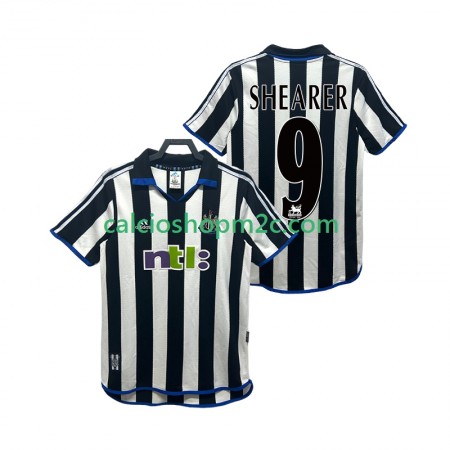 Newcastle United SHEARER 9 2000 2001 Retro Maglia Prima Manica Corta